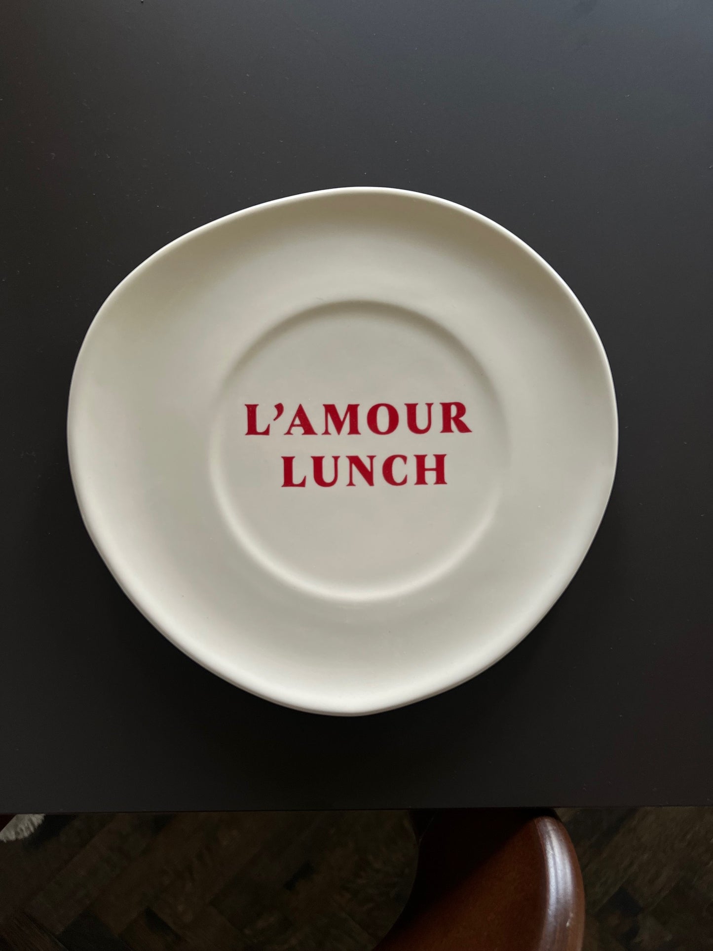 Sisi ceramic plate, L'amour lunch