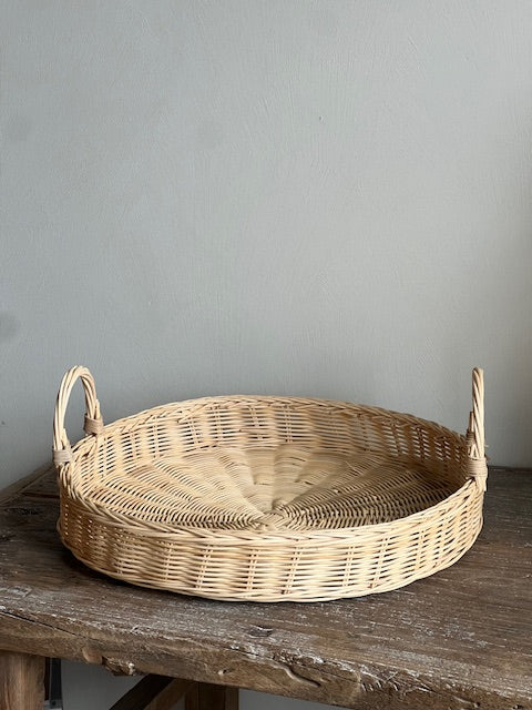 Sisi rattan round tray