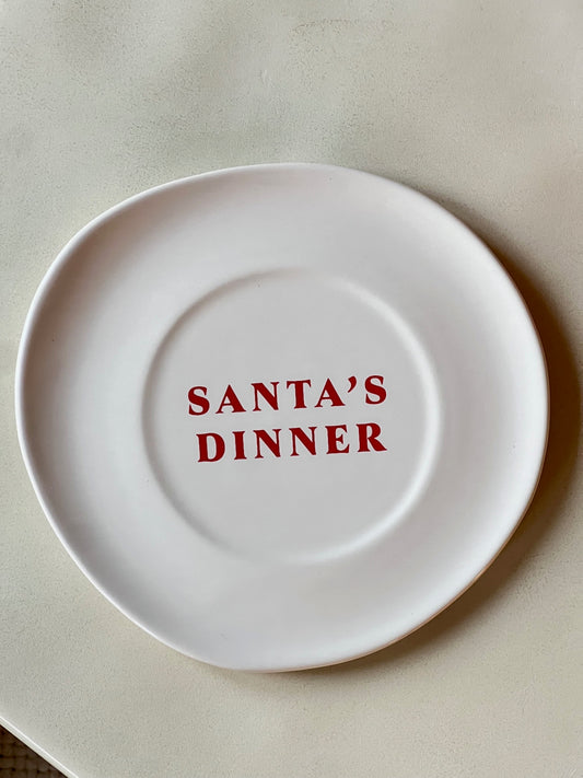 Sisi ceramic plate, SANTA'S dinner/